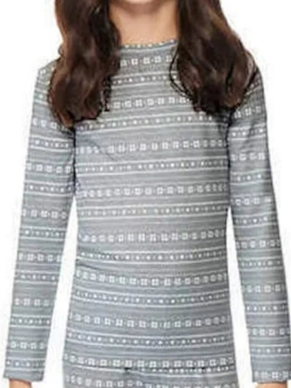 NWT: 32 Degrees Heat Kids Baselayer Long Sleeve Crew Neck - Grey